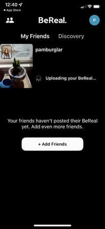 image posting settings on BeReal app